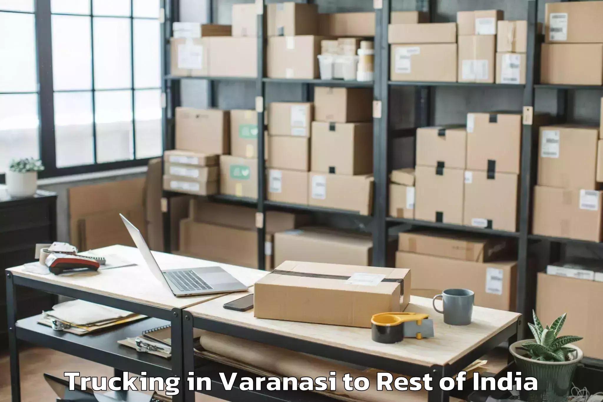 Top Varanasi to Mariyang Trucking Available